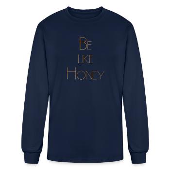 Be like Honey - Men's Long Sleeve T-Shirt - navy - Front