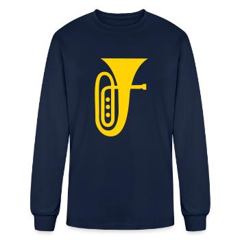 tuba - Men's Long Sleeve T-Shirt - navy - Front