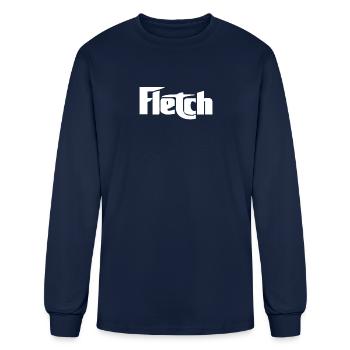 Fletch distressed - Men's Long Sleeve T-Shirt - navy - Front