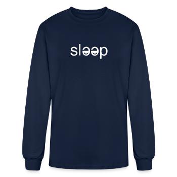 Sleep - Men's Long Sleeve T-Shirt - navy - Front
