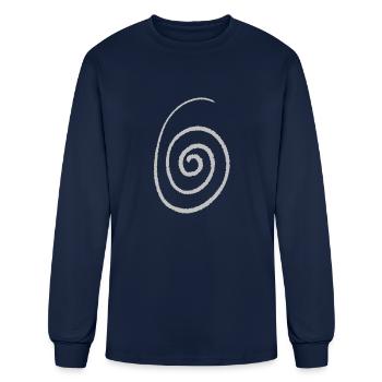 Spiral - Men's Long Sleeve T-Shirt - navy - Front