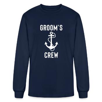 Top Groomsman - Men's Long Sleeve T-Shirt - navy - Front