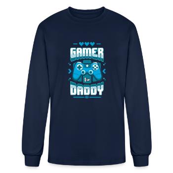 Gamer Daddy - Men's Long Sleeve T-Shirt - navy - Front