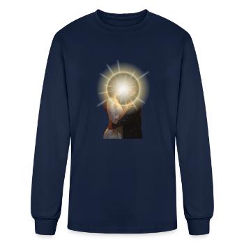 soul mate connection - Men's Long Sleeve T-Shirt - navy - Front