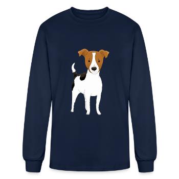 Jack Russell - Men's Long Sleeve T-Shirt - navy - Front