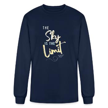 The Sky is The Limit - Men's Long Sleeve T-Shirt - navy - Front