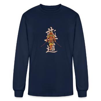 Samurai Swords - Men's Long Sleeve T-Shirt - navy - Front