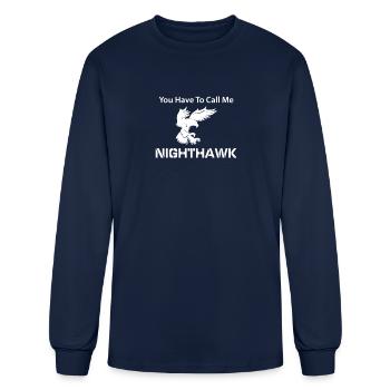 Call Me Nighthawk Step Brothers - Men's Long Sleeve T-Shirt - navy - Front