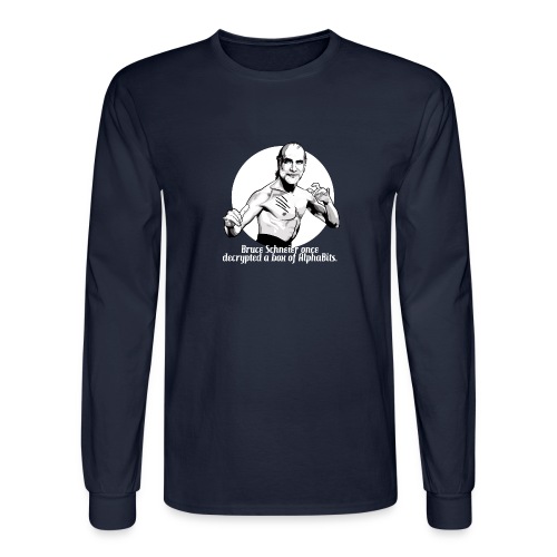 Bruce Schneier Fact #2b - Men's Long Sleeve T-Shirt