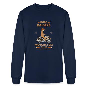 Wild Raiders - Men's Long Sleeve T-Shirt - navy - Front