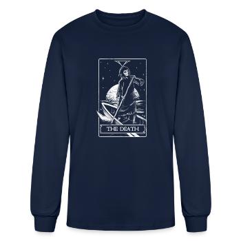 The Death Grim Reaper Skull Gift - Men's Long Sleeve T-Shirt - navy - Front