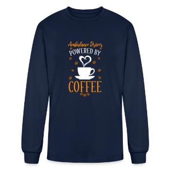 Ambulance Driver Coffee Lover - Men's Long Sleeve T-Shirt - navy - Front