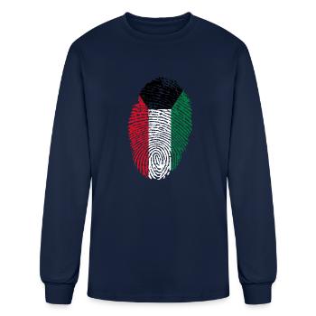 kuwait - Men's Long Sleeve T-Shirt - navy - Front