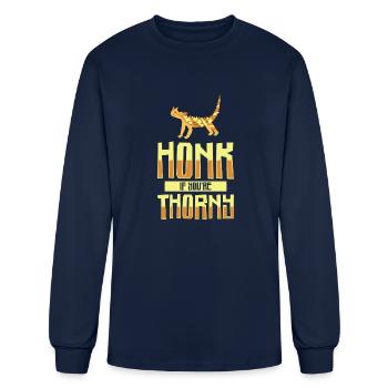 Herpetology Thorny Devil Lizard Reptile Exotic - Men's Long Sleeve T-Shirt - navy - Front