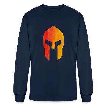 Spartacus helmet - Men's Long Sleeve T-Shirt - navy - Front