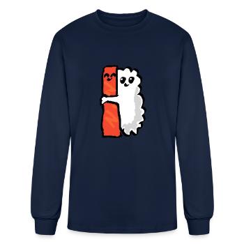 Sushi Hug - Men's Long Sleeve T-Shirt - navy - Front