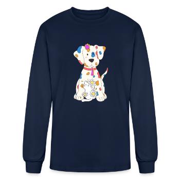 Cute pets - Men's Long Sleeve T-Shirt - navy - Front