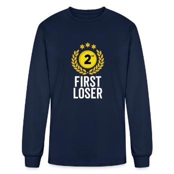 First Loser - Men's Long Sleeve T-Shirt - navy - Front