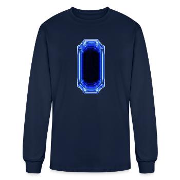 Sapphire Crystal - Men's Long Sleeve T-Shirt - navy - Front