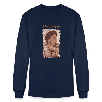 Alexander the Great - Aléxandros ho Mégas - Men's Long Sleeve T-Shirt - navy - Front
