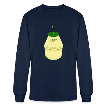 Banana Milk - Men's Long Sleeve T-Shirt - navy - Front