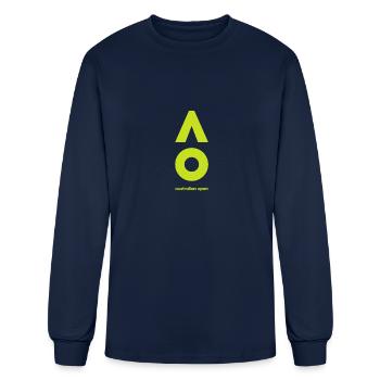 australian open logo - Men's Long Sleeve T-Shirt - navy - Front
