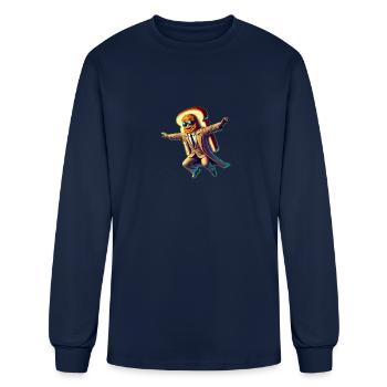 The Red Pill Sando - Men's Long Sleeve T-Shirt - navy - Front