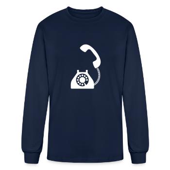 An Old Telephone - Men's Long Sleeve T-Shirt - navy - Front