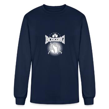 Boxing boxer boxing boxing match martial arts - Men's Long Sleeve T-Shirt - navy - Front
