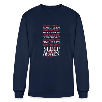 1 2 Freddy s Coming For You1 - Men's Long Sleeve T-Shirt - navy - Front