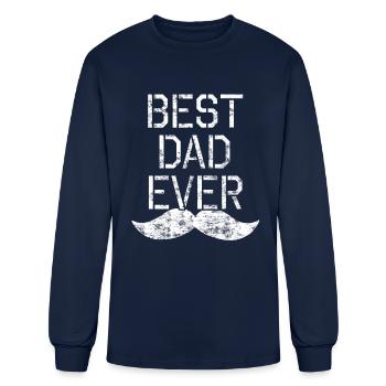 best dad ever - Men's Long Sleeve T-Shirt - navy - Front