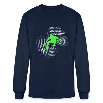 skating - Men's Long Sleeve T-Shirt - navy - Front