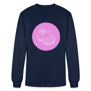 tomato - Men's Long Sleeve T-Shirt - navy - Front