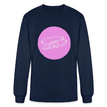 cucumber - Men's Long Sleeve T-Shirt - navy - Front