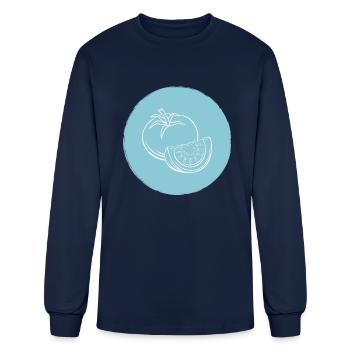 tomato - Men's Long Sleeve T-Shirt - navy - Front
