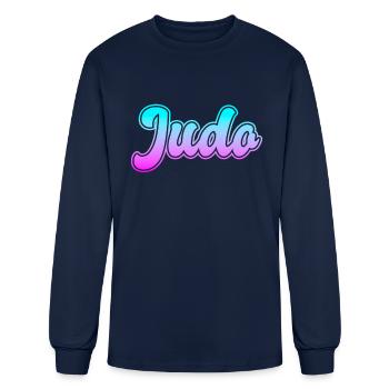 Judo - Men's Long Sleeve T-Shirt - navy - Front