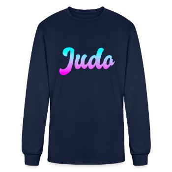 Judo - Men's Long Sleeve T-Shirt - navy - Front