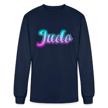 Judo - Men's Long Sleeve T-Shirt - navy - Front