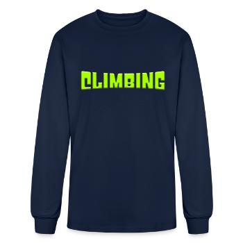 climbing - Men's Long Sleeve T-Shirt - navy - Front