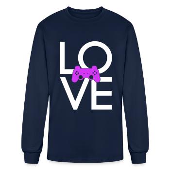 gaming - Men's Long Sleeve T-Shirt - navy - Front
