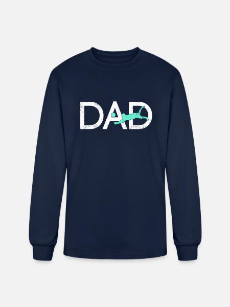 Volleyball Papa - Men's Long Sleeve T-Shirt - navy