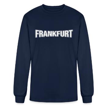 Frankfurt - Men's Long Sleeve T-Shirt - navy - Front