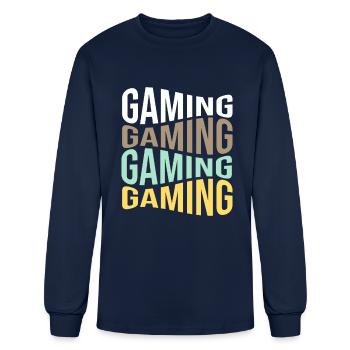 gaming - Men's Long Sleeve T-Shirt - navy - Front