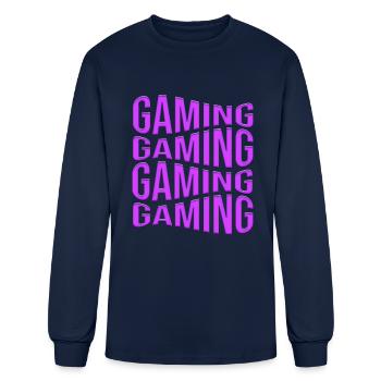 gaming - Men's Long Sleeve T-Shirt - navy - Front