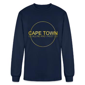 Cape Town saying - Men's Long Sleeve T-Shirt - navy - Front