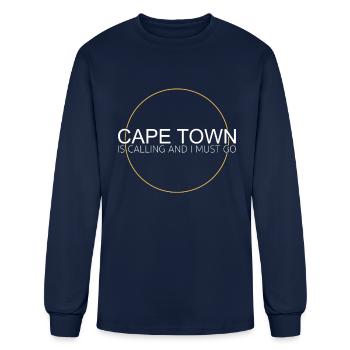 Cape Town saying - Men's Long Sleeve T-Shirt - navy - Front