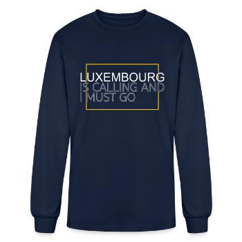 Luxembourg saying - Men's Long Sleeve T-Shirt - navy - Front