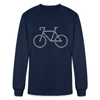 bicycle - Men's Long Sleeve T-Shirt - navy - Front
