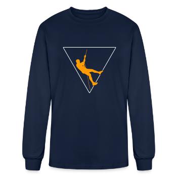climbing - Men's Long Sleeve T-Shirt - navy - Front