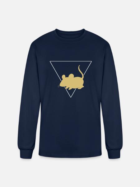 mouse - Men's Long Sleeve T-Shirt - navy
